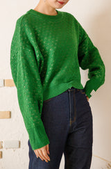 リバーシブルショートニットプルオーバー