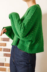 リバーシブルショートニットプルオーバー