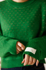 リバーシブルショートニットプルオーバー