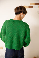 リバーシブルショートニットプルオーバー