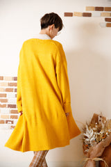 ポケット付きロングカーディガン