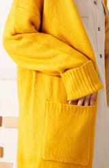 ポケット付きロングカーディガン