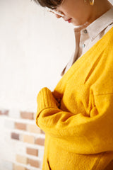 ポケット付きロングカーディガン