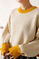 リバーシブルショートニットプルオーバー