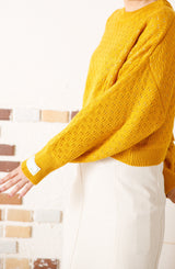 リバーシブルショートニットプルオーバー