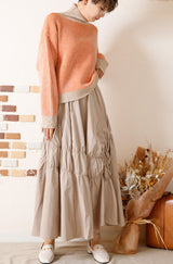 シャーリングタフタスカート