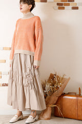 シャーリングタフタスカート