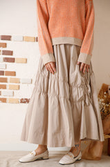 シャーリングタフタスカート