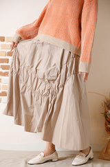 シャーリングタフタスカート