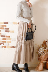 シャーリングタフタスカート