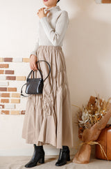 シャーリングタフタスカート