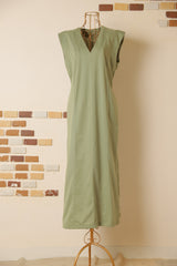 ポンチストレートシームワンピース