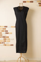 ポンチストレートシームワンピース