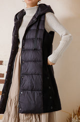 サイド切替CLOMAX中綿ロングベスト