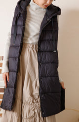 サイド切替CLOMAX中綿ロングベスト