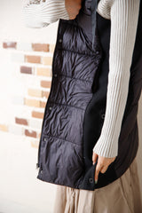 サイド切替CLOMAX中綿ロングベスト