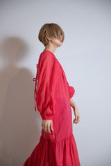 2wayティアードマキシワンピース