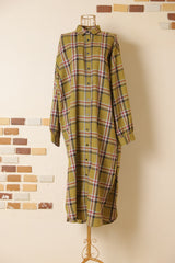 ロングチェックシャツ