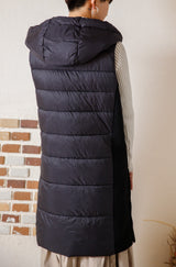 サイド切替CLOMAX中綿ロングベスト