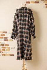 ロングチェックシャツ
