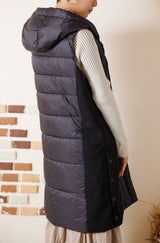 サイド切替CLOMAX中綿ロングベスト