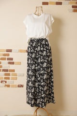 ウエストシャーリングフレアパンツ