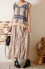 シャーリングタフタスカート