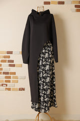 カットアウトフーディーワンピース