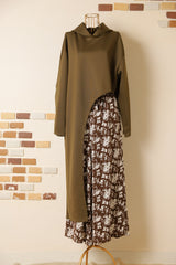 カットアウトフーディーワンピース