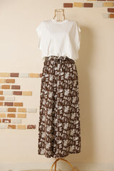 ウエストシャーリングフレアパンツ