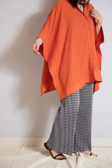 スクエアシャツポンチョ