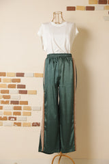 サテンライン入りパンツ