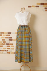 マドラスチェックスカート