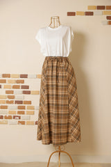 マドラスチェックスカート