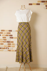 マーメイドチェックスカート