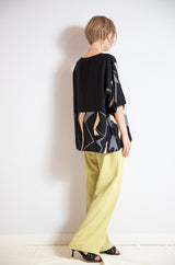 プリント配色プルオーバー