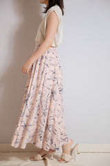 フラワータックスカート