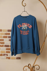 花レトロロゴBIGプルオーバー