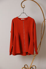 ジップアップタックブルゾン