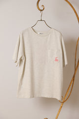 ロゴ刺繍半袖Tシャツ