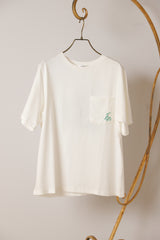 ロゴ刺繍半袖Tシャツ