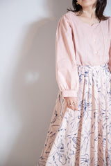 フラワータックスカート