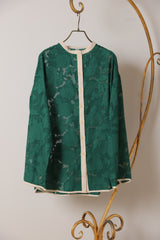 シアージャガードバイカラーブラウス