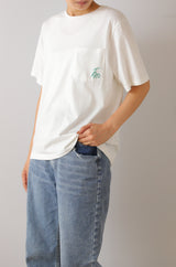 ロゴ刺繍半袖Tシャツ