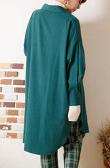 変形スキッパーロングプルオーバー