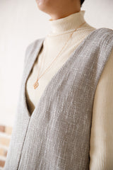 リブプチハイネックプルオーバー