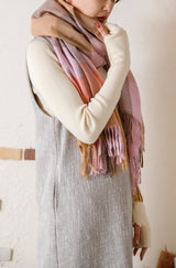 ブロックチェックストール