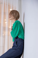 5分袖パフスリーブTシャツ