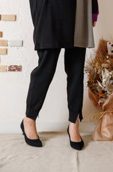 ニットピンタックパンツ