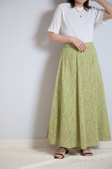 ジャガードフレアスカート